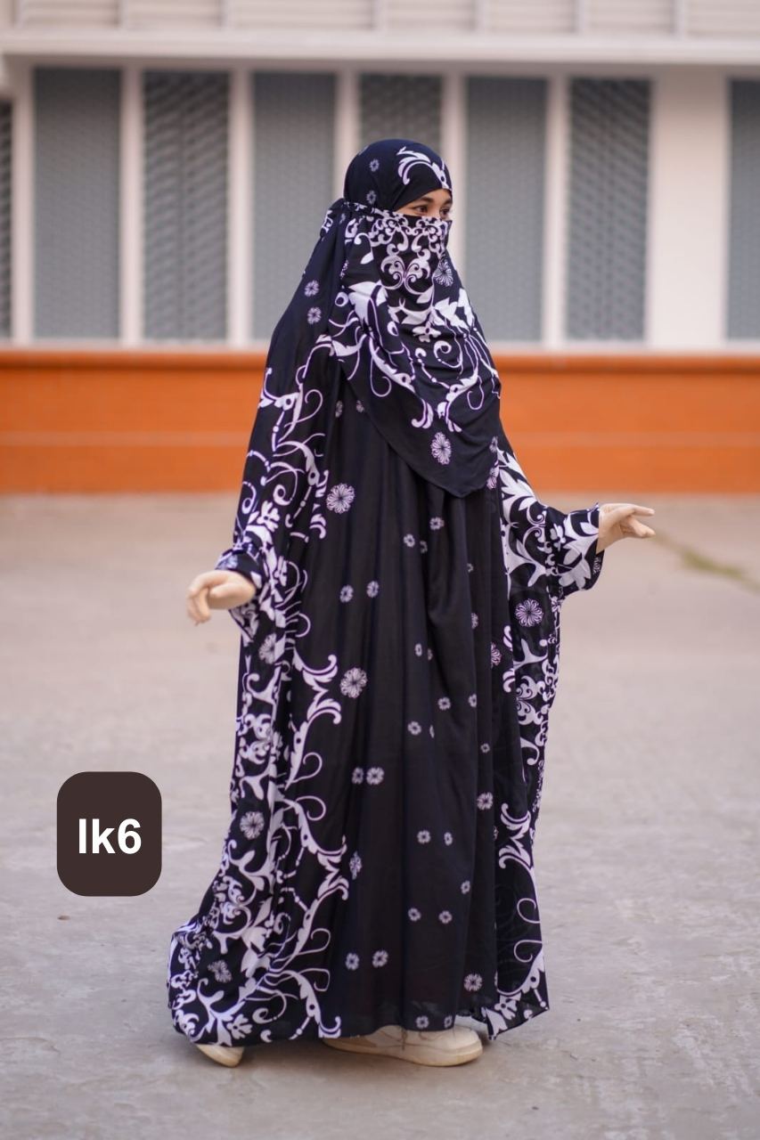 Premium Floor Touch Jilbab - lk6