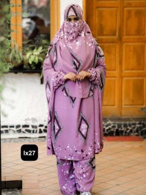 Alternative view of Luxury Khimar Set Lx27