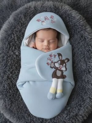WarmNest Sky Blue Colour Baby Blanket
