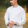 Premium Panjabi Vangchur -White
